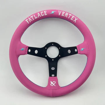 Vertex X Fatlace The Fast Life Pink Steering Wheel