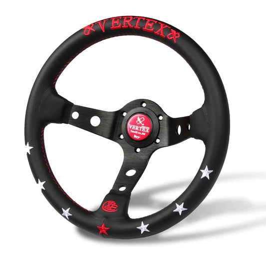 Vertex Red 7 Star Steering Wheel
