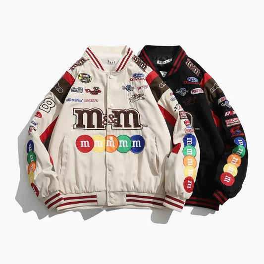Culture Yoru Vintage M&M Racing Bomber Jacket